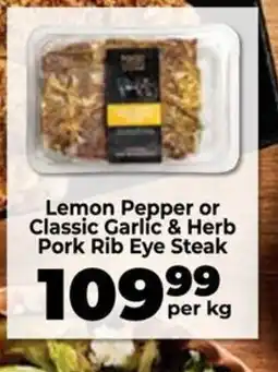 Food Lover's Market Pork Rib Eye Steak offer