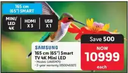 Makro SAMSUNG 165 cm (65") Smart TV 4K Mini LED offer