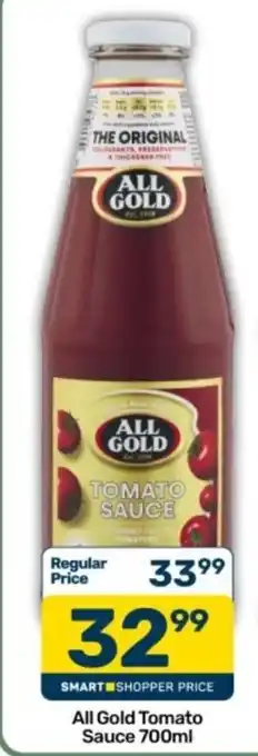 Pick n Pay All Gold Tomato Sauce offer