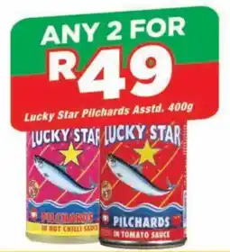 OK Grocer Lucky Star Pilchards Assorted offer