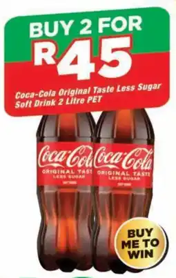 OK Grocer Coca-Cola Original Taste Less Sugar Soft Drink offer