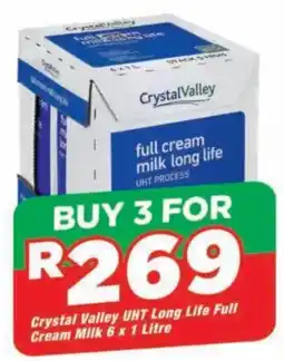 OK Grocer Crystal Valley UHT Long Life Full Cream Milk offer