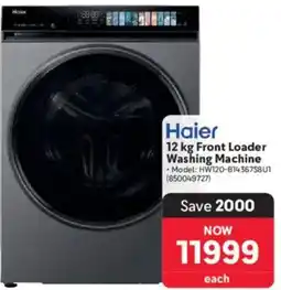 Makro Haier 12 kg Front Loader Washing Machine offer