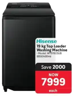 Makro Hisense 19 kg Top Loader Washing Machine offer