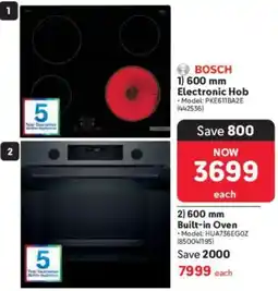 Makro BOSCH 600 mm Electronic Hob offer