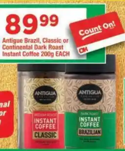 OK Grocer Antigua Instant Coffee offer