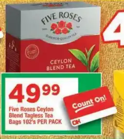 OK Grocer Five Roses Ceylon Blend Tagless Tea offer