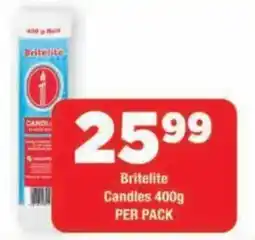 OK Grocer Britelite Candles offer