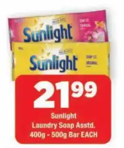 OK Grocer Sunlight Laundry Soap Asstd. offer