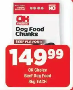 OK Grocer OK Choice Dog Food Chunks offer