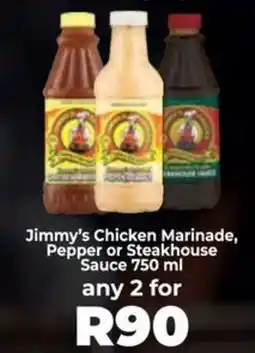 Food Lover's Market Jimmy's Chicken Marinade, Pepper or Steakhouse Sauce offer