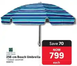 Makro Republic Umbrella 256 cm Beach Umbrella Assorted offer