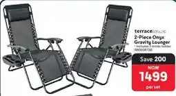 Makro terraceleisure 2-Piece Onyx Gravity Lounger offer