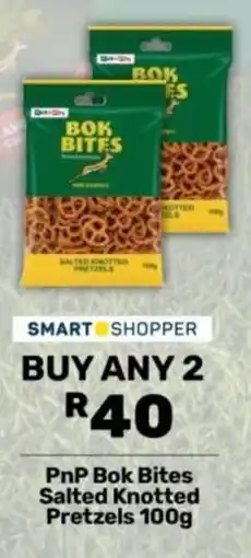 Pick n Pay PnP Bok Bites Salted Knotted Pretzels offer