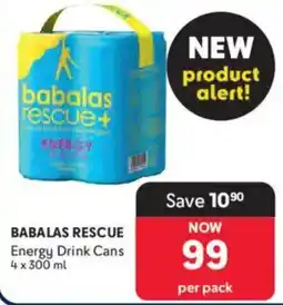 Makro Babalas Rescue Energy Drink Cans offer