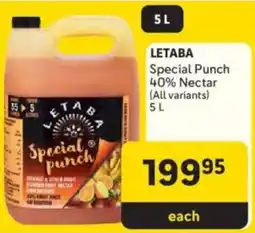 Makro LETABA Special Punch offer