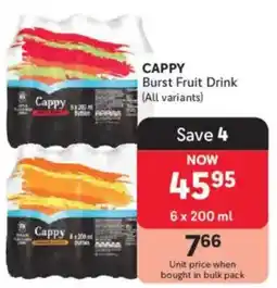 Makro Cappy Burst Fruit Drink offer