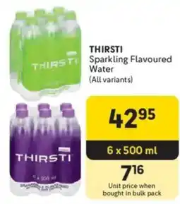 Makro THIRSTI Sparkling Flavoured Water offer
