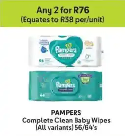 Makro Pampers Complete Clean Baby Wipes offer