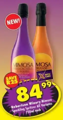 Shoprite Liquor Robertson Winery Mimosa Sparkling Spritzer offer