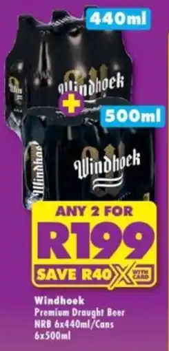 Shoprite Liquor Windhoek Premium Draught Beer offer