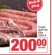 Spar Frozen Beef Flat Ribs Class A 2 kg offer