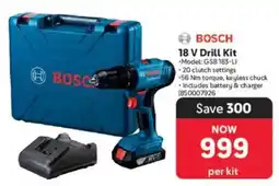 Makro BOSCH 18 V Drill Kit offer