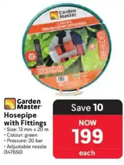 Makro Garden Master Hosepipe with Fittings offer