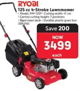 Makro RYOBI 125 cc 4-Stroke Lawnmower offer