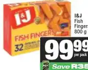 Spar I&J Fish Fingers 800 g offer
