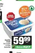 Country Fresh Ice Cream 1.8 litre Assorted