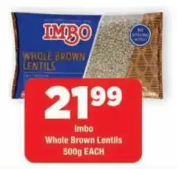 OK Grocer Imbo Whole Brown Lentils offer