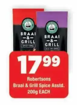 OK Grocer Robertsons Braai & Grill Spice Assorted offer