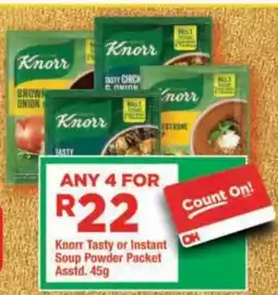 OK Grocer Knorr Tasty or Instant Soup Powder Packet offer