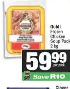 Spar Goldi Frozen Chicken Soup Pack 2 kg offer