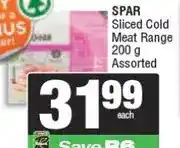 Spar SPAR Sliced Cold Meat Range 200 g Assorted offer
