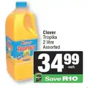Spar Clover Tropika 2 litre Assorted offer