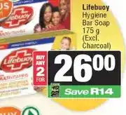 Spar Lifebuoy Hygiene Bar Soap 175 g (Excl. Charcoal) offer