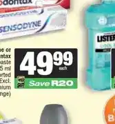Spar Sensodyne or Parodontax Toothpaste 75 ml Assorted (Excl. Premium Range) offer