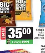Spar Willards Big Korn Bites 120 g Assorted offer