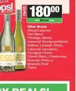 Spar Olive Brook Shiraz/Cabernet Red Blend, Pinotage, Merlot, Chenin Blanc, Moscato & more 750ml offer