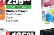 Spar Chillers Punch Spirit Cooler Cans 6 x 440ml offer