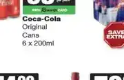 Coca-Cola Original Cans 6 x 200ml
