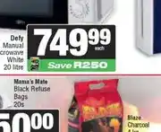 Spar Defy Manual Microwave White 20 litre offer