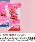 Spar BIC Twin Lady & Pure Lady Disposable Razors offer