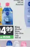 Spar Nivea Micellar Water Skin Glow Only 400 ml offer