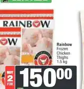Spar Rainbow Frozen Crumbed Chicken Original Range Only 1 kg Assorted offer