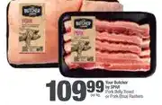 Spar Your Butcher by SPAR Pork Belly Roast or Pork Braai Rashers per kg offer