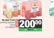 Spar Brutal Fruit Sparkling Spritzer Cans 6 x 500ml offer