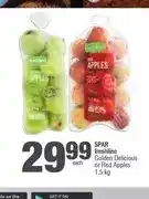 Spar SPAR freshline Golden Delicious or Red Apples 1.5 kg offer